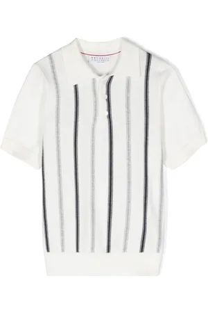 Brunello Cucinelli Polo a rayas