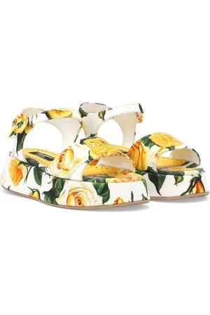 Dolce & Gabbana Sandalias con estampado de rosas