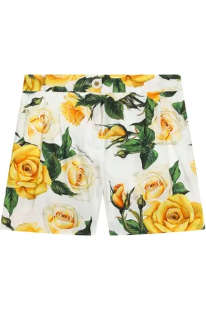 Dolce & Gabbana Pantalones cortos con rosas estampadas