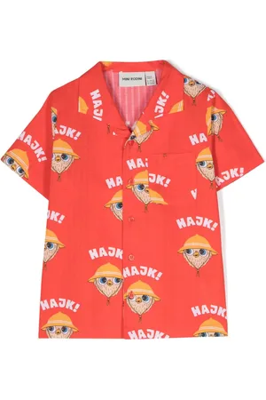 Mini Rodini Camisa Hike texturizada