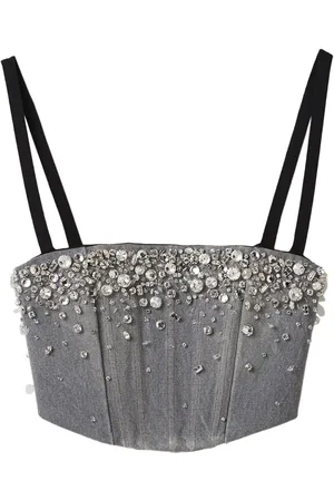 Miu Miu Top corto vaquero