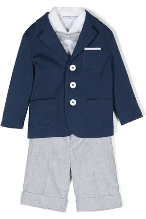 COLORICHIARI Traje de tres piezas con botones