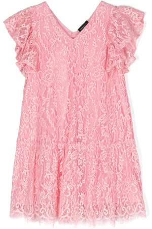 MONNALISA Vestido midi con ribete de volantes
