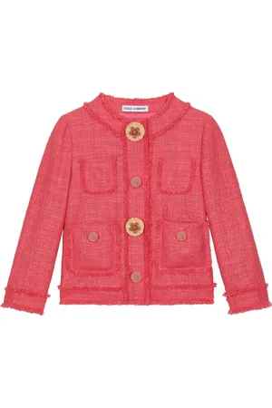 Dolce & Gabbana Chaqueta de tweed con apliques de cristal