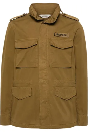 Aspesi Chaqueta militar con múltiples bolsillos