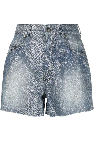 VERSACE Pantalones cortos con efecto de piel de serpiente