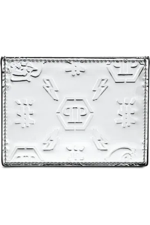 Philipp Plein Tarjetero con monograma en relieve