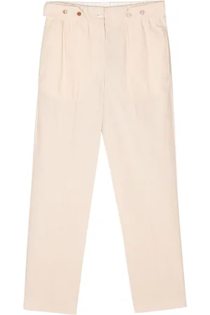 ALYSI Pantalones ajustados con cintura lazada