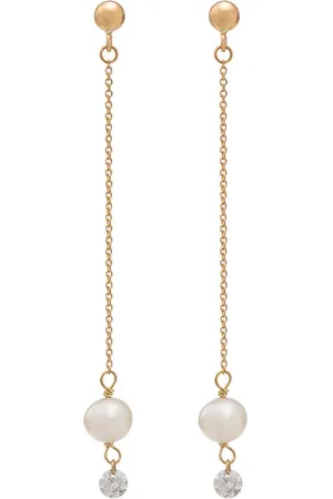 PERSÉE 18kt yellow gold chain drop earrings