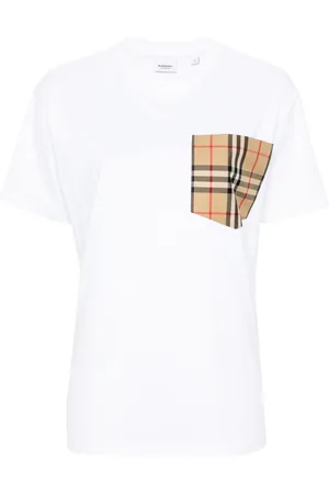 Burberry Camiseta con bolsillo Vintage Check