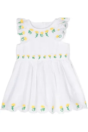 Stella McCartney Vestido con bordado floral