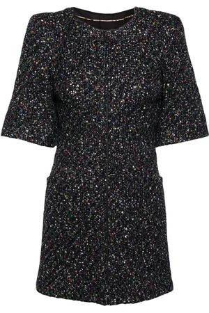 CHANEL Vestido corto con lentejuelas