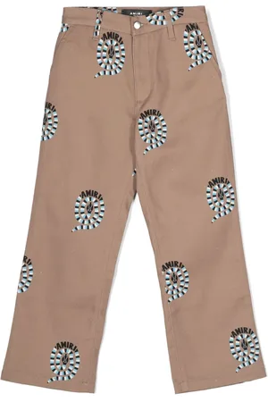 AMIRI Pantalones chinos con estampado de serpiente