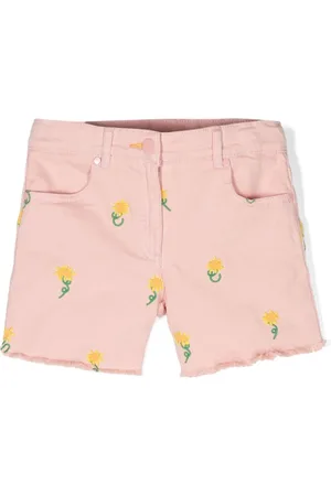 Stella McCartney Pantalones vaqueros cortos con bordado floral