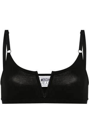Moschino Sujetador de canalé fino con anilla en V