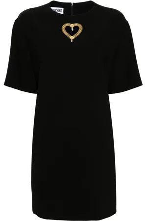 Moschino Vestido corto estilo camiseta con cuello redondo