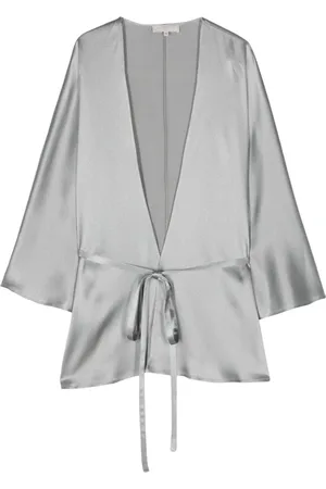 ANTONELLI Chaqueta con cintura lazada