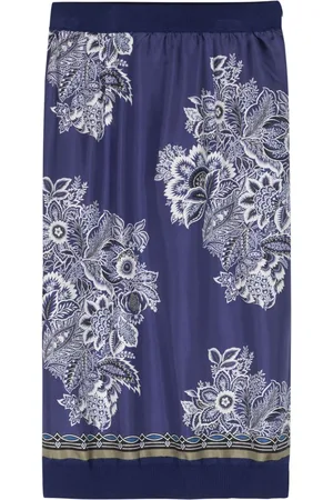 Etro Falda midi con estampado floral