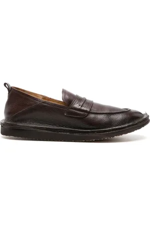 Moma Mocasines penny con efecto granulado