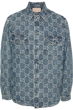 Gucci Chaqueta vaquera con motivo GG en jacquard