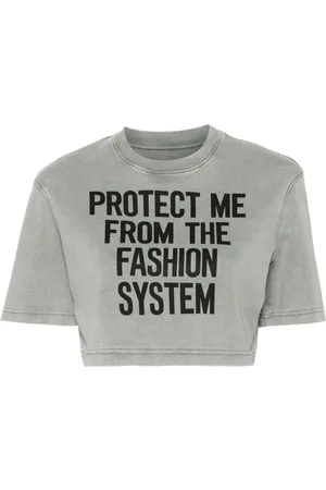 Moschino Camiseta corta con texto estampado