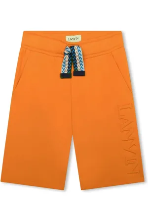 Lanvin Bermudas con logo en relieve