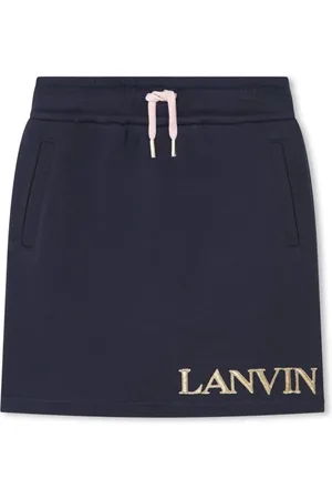Lanvin Falda con logo bordado