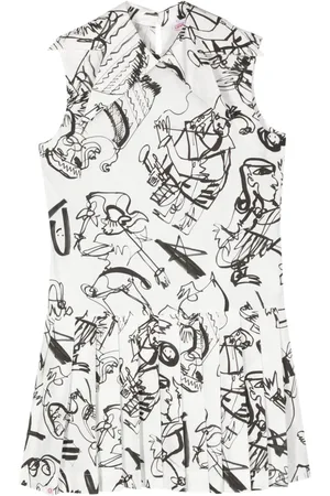 Charles Jeffrey Loverboy Vestido corto con estampado abstracto