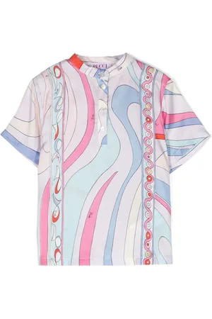 PUCCI Junior Camisa con estampado iride