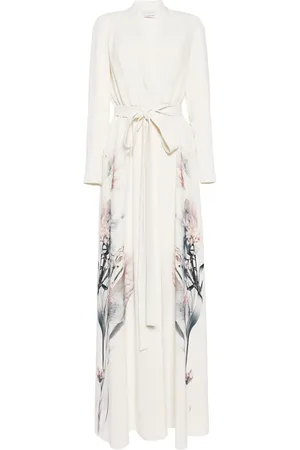 Saiid Kobeisy Vestido estilo caftán con estampado floral
