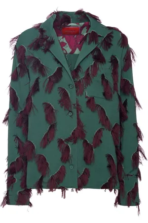 La DoubleJ Chaqueta Milano con detalle de plumas