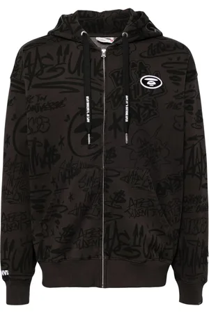 A Bathing Ape Chaqueta con capucha y estampado de graffiti