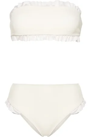 Para Mi Bikini Kylie estilo bandeau con ribete de volantes