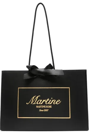 MARTINE ROSE Bolso shopper con logo en relieve