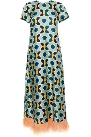 La DoubleJ Vestido con estampado geométrico