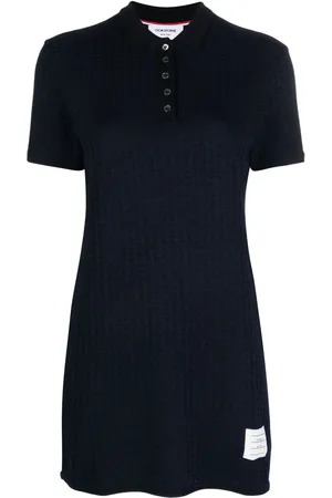 Thom Browne Minivestido estilo polo a cuadros