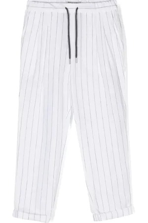 Brunello Cucinelli Pantalones rectos a rayas diplomáticas