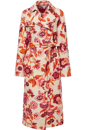 La DoubleJ Gabardina con estampado floral