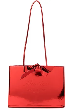 MARTINE ROSE Bolso shopper con logo en relieve