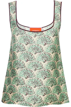 La DoubleJ Top Twirl con estampado gráfico