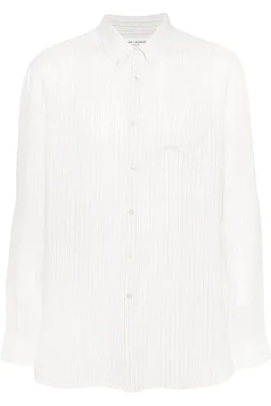 Saint Laurent Camisa con logo bordado