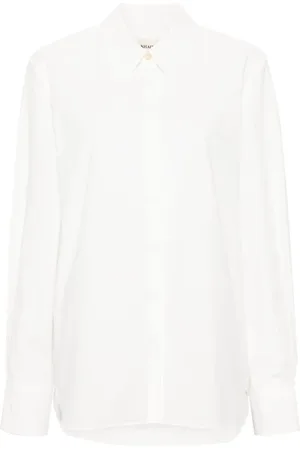 Khaite Camisa con cuello de pico