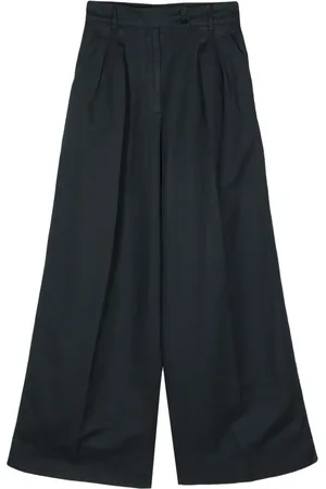 Aspesi Pantalones palazzo de talle alto
