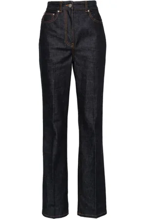 Salvatore Ferragamo Vaqueros anchos de talle alto