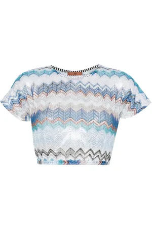 Missoni Top corto con motivo en zigzag