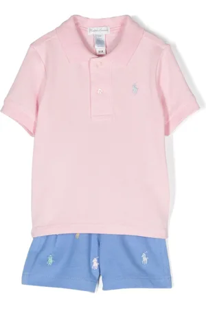 Ralph Lauren Set corto con bordado Polo Pony