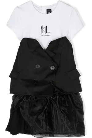 Karl Lagerfeld Vestido estilo corsé a capas