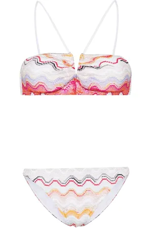 Missoni Top de bikini Wave con escote en V