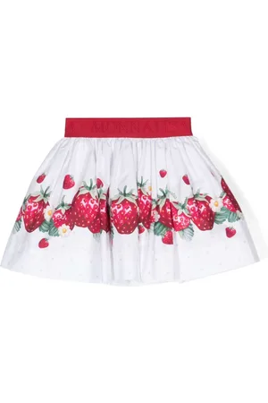 MONNALISA Falda con fruta estampada