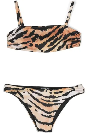 MONNALISA Bikini con estampado de leopardo
